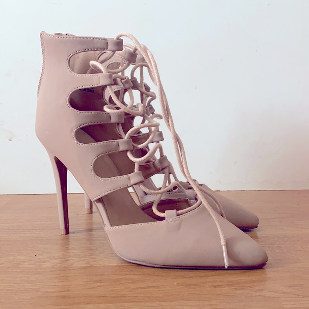 Lace up heels